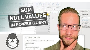 3 Ways to SUM null values in Power Query