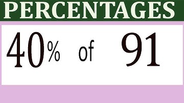 Percentages     40      Percentage(%)    of   91