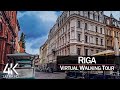 【4K 60fps】VIRTUAL WALKING TOUR: 🚶 «Riga - Latvia 2021» 🎧 Binaural Sounds 📺 Ultra HD (2160p TV)