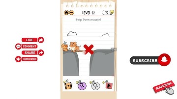 brain test 2 tricky stories level help them escape answer or walkthrough🤩🤩🤩