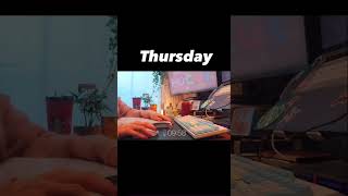 Monday To Sunday I Never Stop Studying Dont Give Up We Can Do This