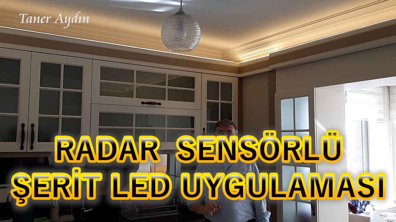 radar sensorlu serit led uygulamasi led icin trafo adaptor driver secimi otomatik yanan serit led youtube