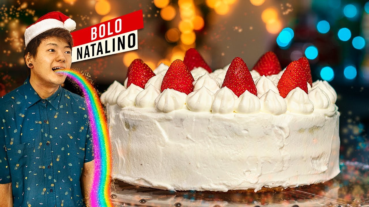 BOLO DE MORANGO COM CHANTILLY , BOLO DE NATAL JAPONÊS ! | GOHANCOOK