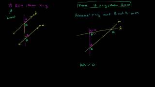 03   Angles with triangles and polygons   06   Proof  Corresponding angle equivalence implies parall