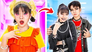 Baby Doll Extreme Makeover From Soft Girl to Rock Girl! - Funny Stories About Baby Doll Family