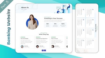 Responsive Banking Website Design Theme Using HTML/CSS/JS From Scratch - Part 3