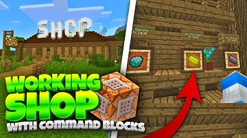 Working SHOP using Command Blocks! Minecraft 1.2 Shop Tutorial (Pocket Edition, Win10, Consoles)