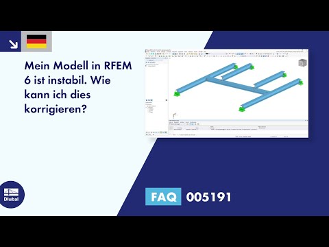 FAQ 005191 | Mein Modell in RFEM 6 ist instabil. Wie kann ich dies korrigieren?