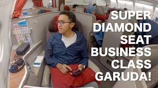 SUPER DIAMOND SEAT GARUDA BUSINESS CLASS A330-300 PALING BEST! Flight GA418 Jakarta to Bali