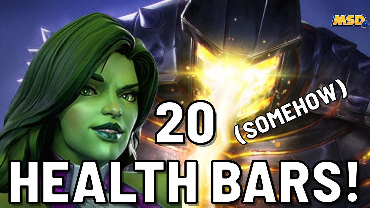 Женщина-Халк снижает здоровье на 20 полосок! В одиночку разрушает Колизей!