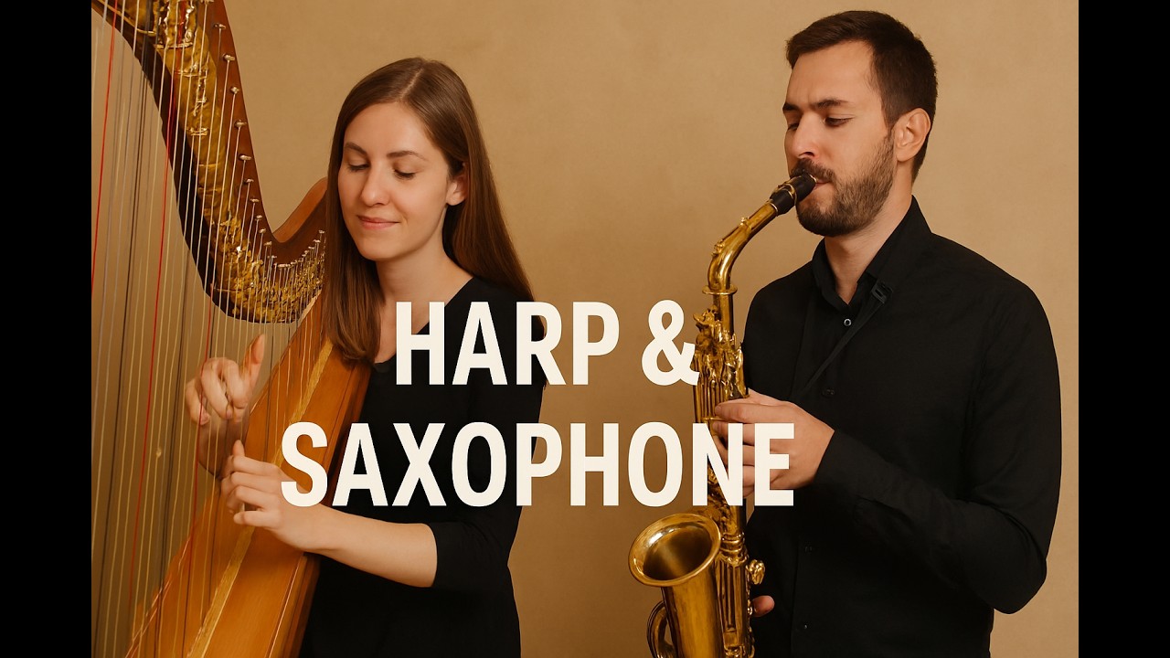 Relaxing Duet: Harp & Saxophone Instrumental Music | MirakoShow
