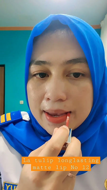 Swatch long lasting matte lip cream dari LT Pro No 12 #makeuptutorial #makeup
