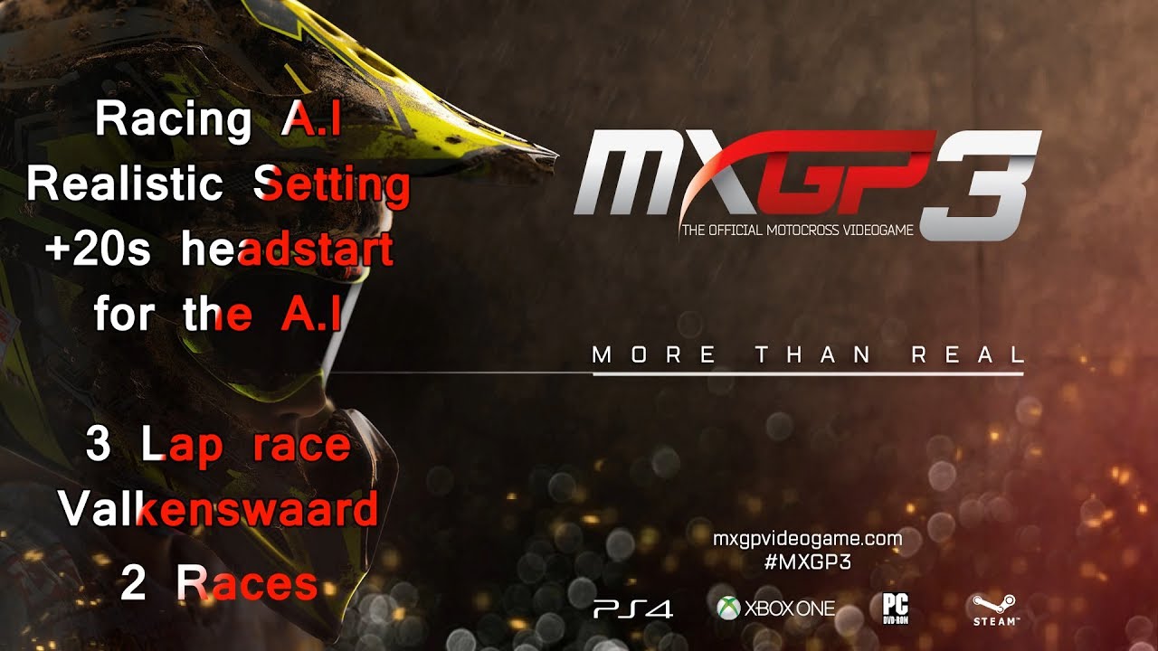 MXGP 3 - Giving A.I 20s Headstart Challenge. Hard Mode!