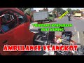 Ambulance vs Angkot | Toleransi Kendaraan Plat Kuning.