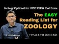 Reading list for upsc zoology optional  updated edition 2024  dr abhishek sir