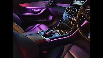 Mercedes W205, S205, C350E, C300, E300, C Class Ambient lighting kit installation.