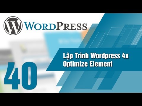 Lập Trình Wordpress 4x   Bài 40 Optimize element