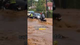 Boda Guy Dropped Lady In A Heavy Flood _ Kampala Uganda