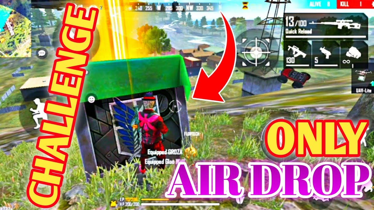 Only Air Drop Challenge / Air Drop Challenge / Air Drop / Garena Free Fire / Free Fire-Pipudi Gaming