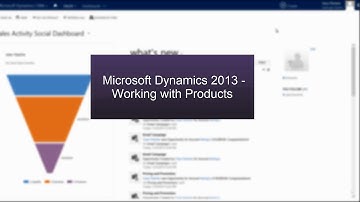 Adding Products - Microsoft Dynamics CRM 2013
