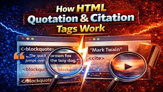 How HTML Quotation &amp; Citation Tags Work  | Tutorial #9