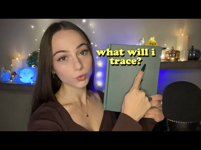 ASMR | Tracing Halloween Words 🧡🖤 | extra textured guess the word 💭📗