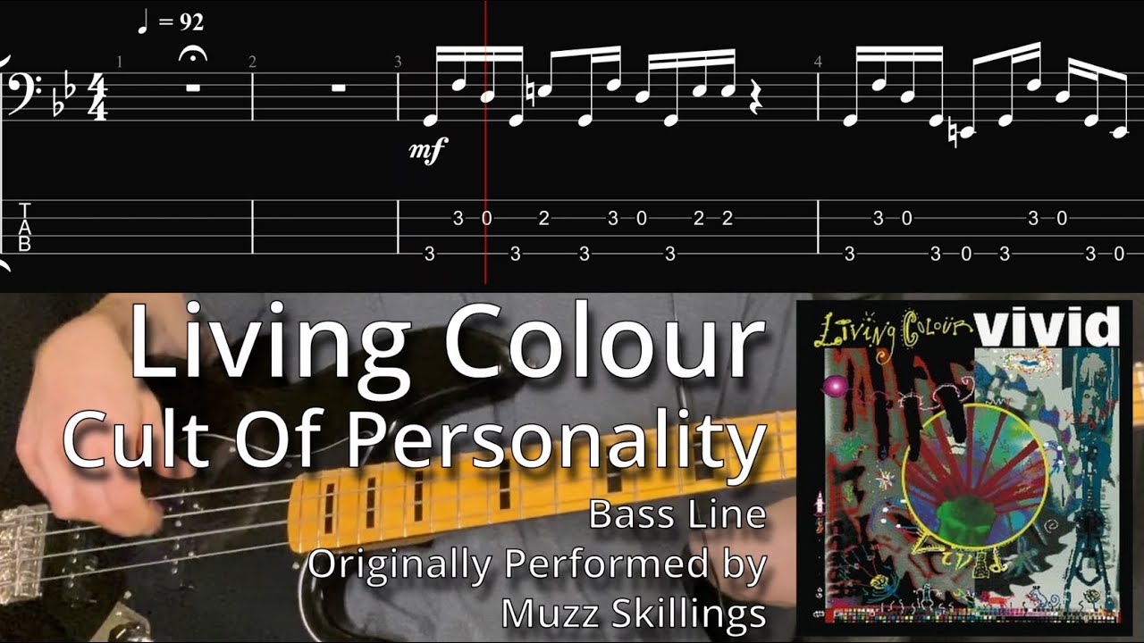 Living Colour Cult Of Personality (Bass Line w/ Tabs and Standard