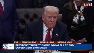 WATCH LIVE: President Trump to sign funding bill to end government shutdown.