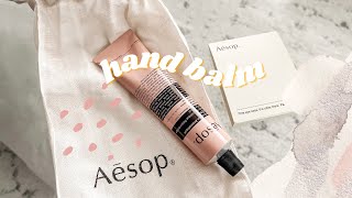 ⎾ unboxing ⏌aesop resurrection aromatique hand balm