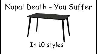 Napalm Death makes you suffer in 10 different styles