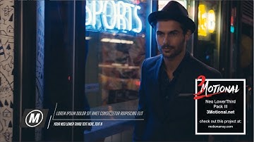After effects: Neo Lower Thirds Pack III