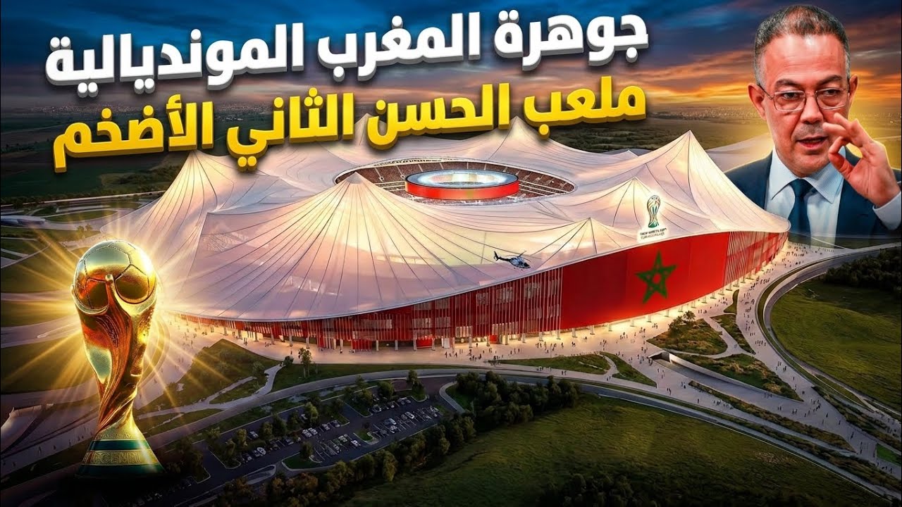 ملعب الحسن الثاني العملاق | بشاشات 360° عملاقة أستعدادا لكأس العالم 2030