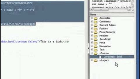 Creating snippets in Dreamweaver 8