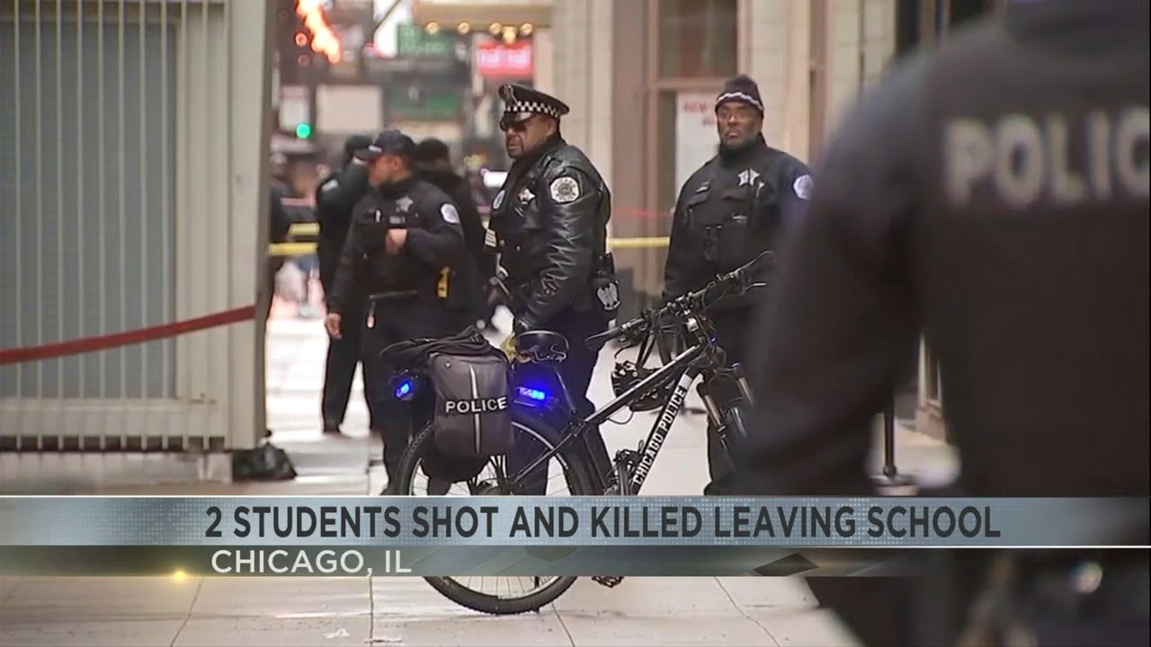 Two students shot and killed leaving school in Chicago - YouTube