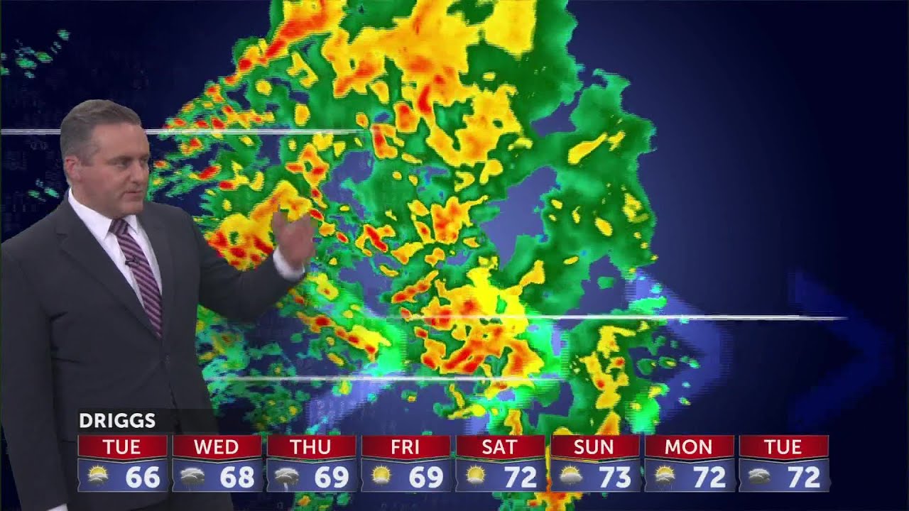 Chance of thunderstorms with above average high temperatures - YouTube
