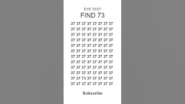 Eye Test! Find the Hidden Number in 5 Seconds! 🧐 #shorts