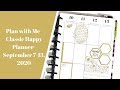 Plan with Me- Classic Happy Planner- September 7-13, 2020