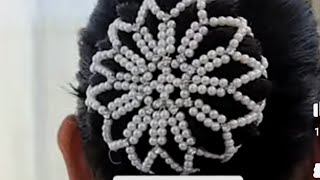 DIY Pearl Hair Style accessories/hair bun