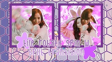 tile rotate spin w split transision | Alight motion