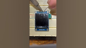 Soldering Header Pins On A 1.3inch TFT LCD Module 240x240 Full Color 3.3V with SPI Interface ST7789