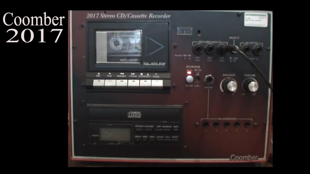 COOMBER 2017 CASSETTE RECORDER AND CD PLAYER FOR MY PARANORMAL RESEARCH