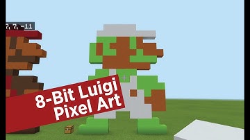 How to make 8-Bit Luigi Pixel Art