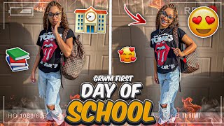 GRWM: FIRST DAY OF SCHOOL 2022! ( JUNIOR YEAR ) | morning routine, what's in my bag + more