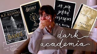 i read the 4 most popular dark academia books (and they broke my heart) | reading vlog