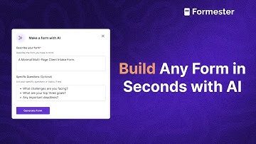 Most Powerful AI Form Builder - Formester