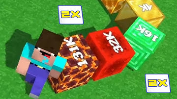 Minecraft 2048. Noob VS Noob. Cubes 2048.io Game