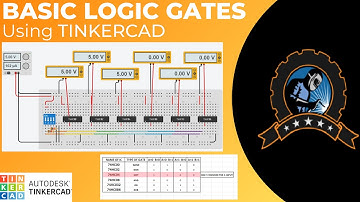 "Verification of BASIC LOGIC GATES" using TINKERCAD // Electronics Device BTECH 2nd Semester