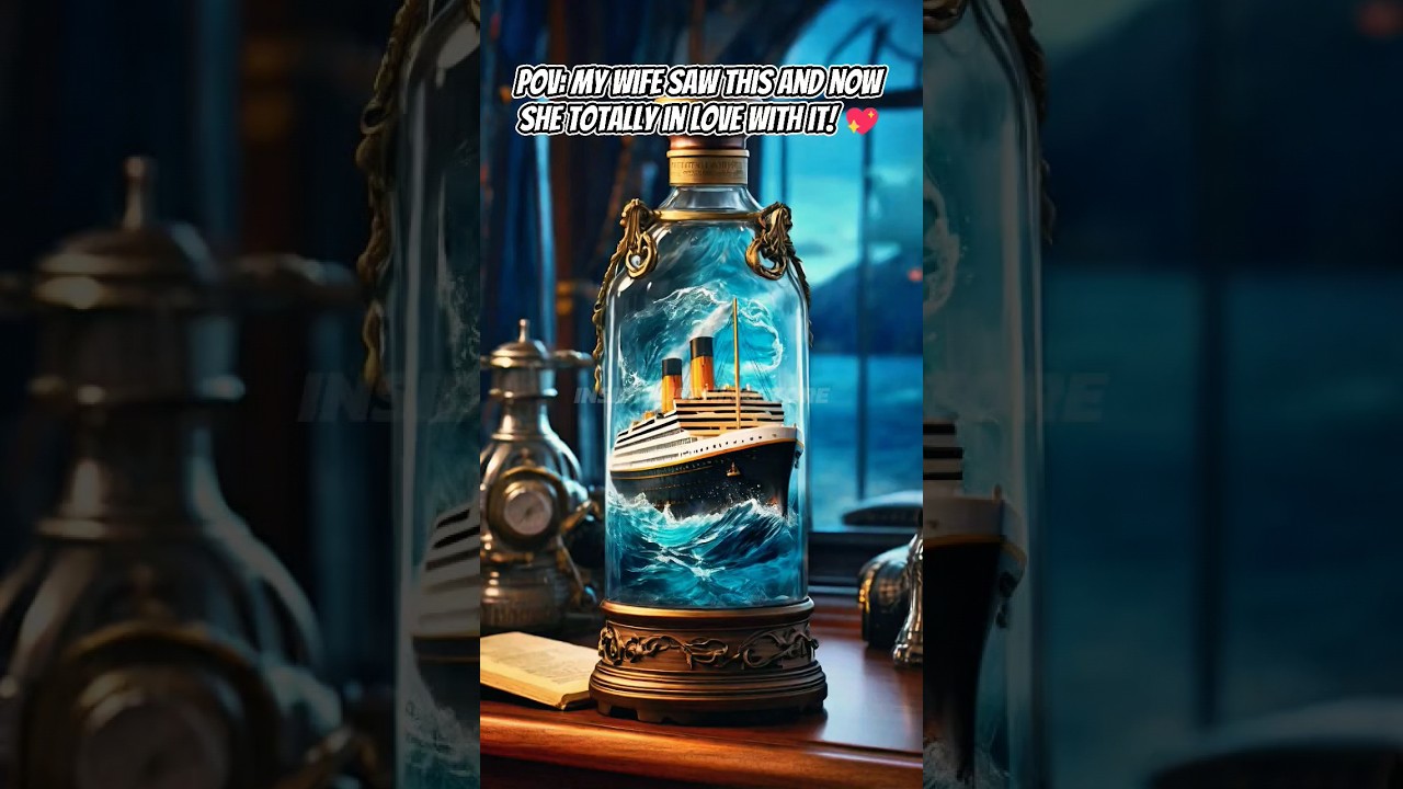 Best Titanic Cruise Ship Fluid Drift Bottle | Best Gift Ideas 