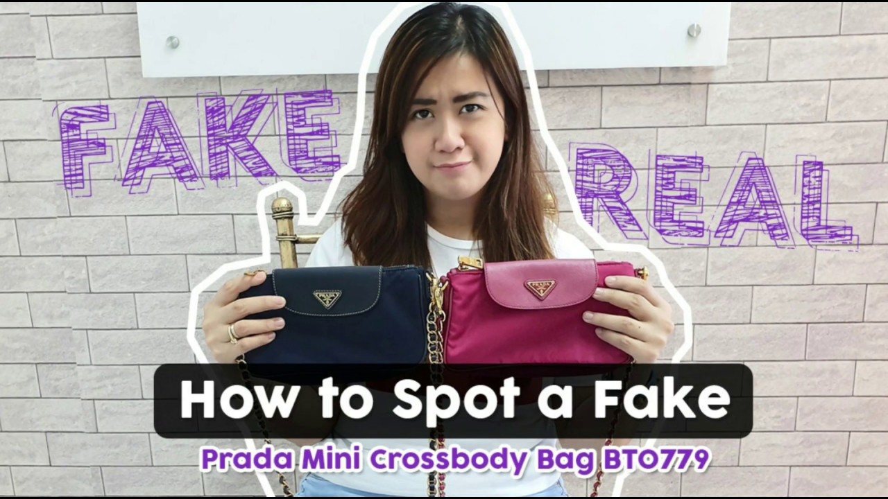 I received a FAKE Prada Bag! How to tell a real vs fake Prada Sling Bag BT0779 - YouTube