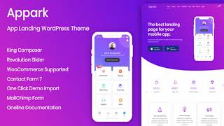 Appark – App Landing WordPress Theme | Themeforest Website Templates and Themes screenshot 3